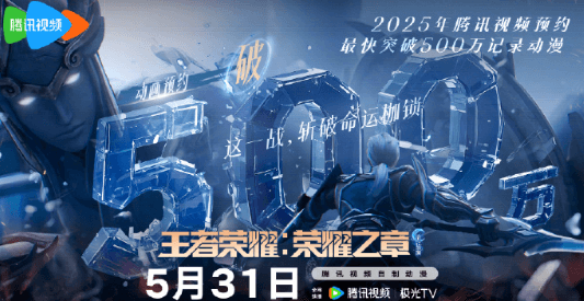 王者荣耀荣耀之章命运篇预约人数突破500万,铠的传奇即将开启